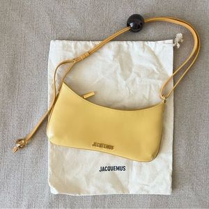 Jacquemus Le Bisou Perle shoulder bag Yellow